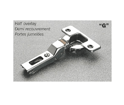 Salice - 110Â° Knock-in Half Overlay Free Swinging/Springless Hinge