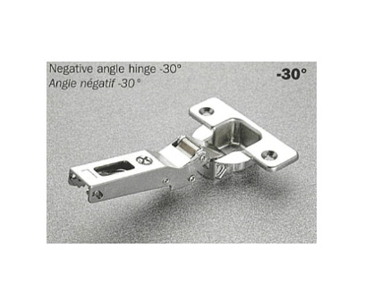 Salice - Negative 30Â° Angle Screw-on Self-Close Clip-on Hinge