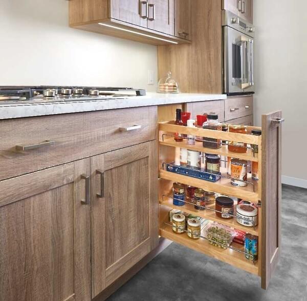 Rev-A-Shelf - 10" Bottom Mount Base Cabinet w/ Blumotion Soft-Close