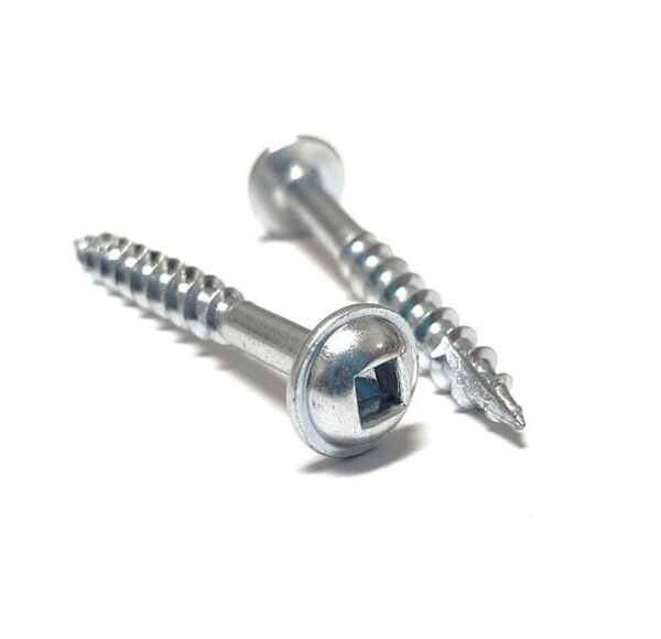 #10 x 3-1/2" Round Washer Head #2 Square Drive Deep Thread T17