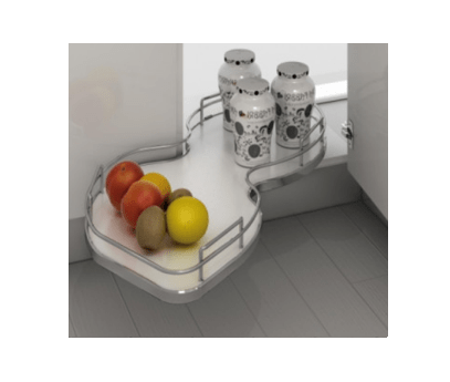 Rev-A-Shelf - 15" Gray Pullout Single-Tier Left Handed