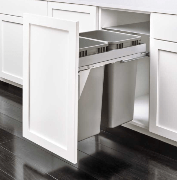 Rev-A-Shelf - 16-1/2" Double 50qt Soft Close Waste Container