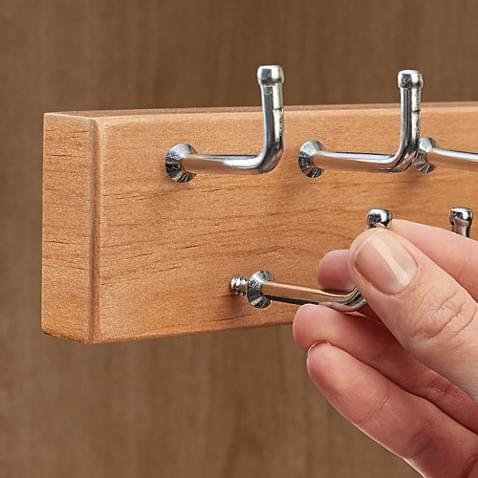 Rev-A-Shelf - 20" Maple Belt/Scarf Organizer Wood Side Mount Pullout