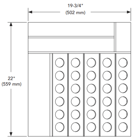 Rev-A-Shelf - 22" Cut-To-Size Insert K-Cup Organizer for Drawers