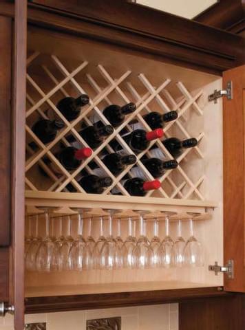 24" H x 30" W Oak Wine Rack Lattice