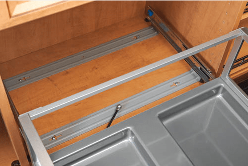 Rev-A-Shelf - 24" Hamper Bottom Mount Rev-A-Motion? with Wire Bins Closet