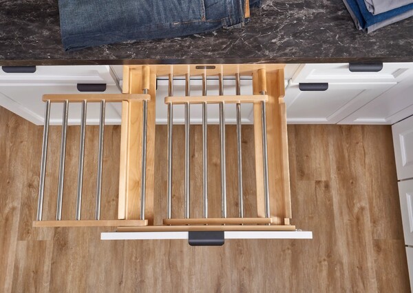 24" Wood Drying Rack Drawer w/ BLUM Soft-Close Slides