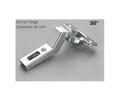 Salice - 30Â° Angle Screw-on Self-Close Clip-on Hinge
