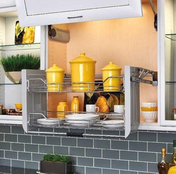 Rev-A-Shelf - 34" Cabinet Pull-Down Shelving System Wall Accessories