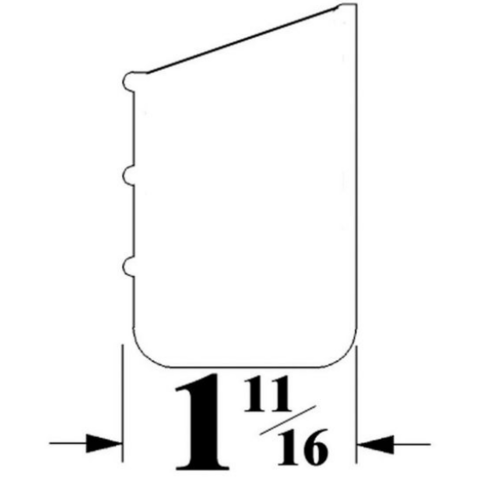 Rev-A-Shelf - 36" White Tip-Out Tray Slim Cut-To-Size with 1 Pair Hinges/End Caps