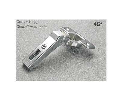 Salice - 45Â° Angle Screw-on Self-Close Clip-on Hinge