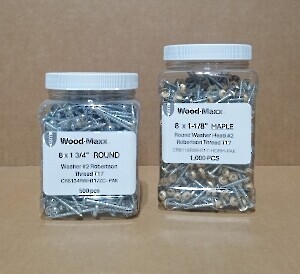 #6 x 1" Flat Head #2 Square Deep Thread T17-PAK-1000