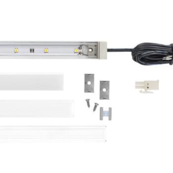 8" - 3W 12V Nickel Linear SimpLED 5000K Cool White