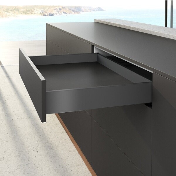AvanTech YOU Drawer side profile set, height 101 mm x NL 350 mm, Anthracite, Left and Right