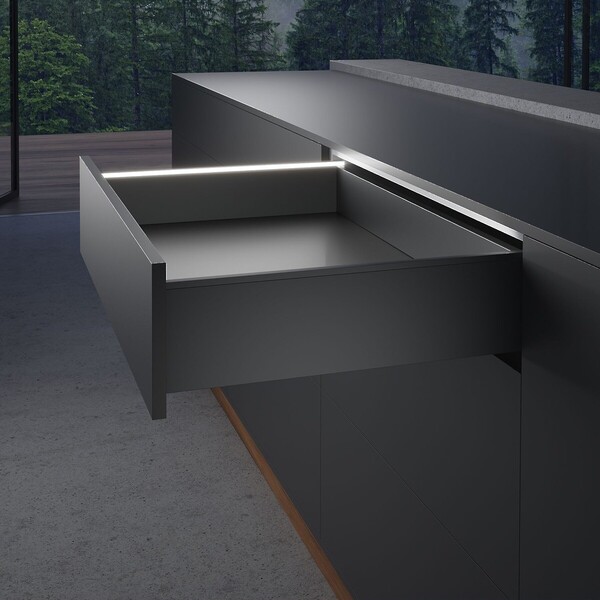 AvanTech YOU Illumination design profile (trimmable), Anthracite, NL 270-550 mm