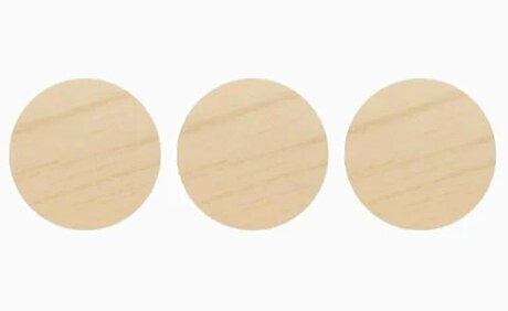 BEST VALUE - Maple PVC Screw Cover Cap 5/8 (96pcs per sheet, sold by sheet)
