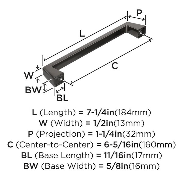 Blackrock 160mm CC Pull Gun Metal