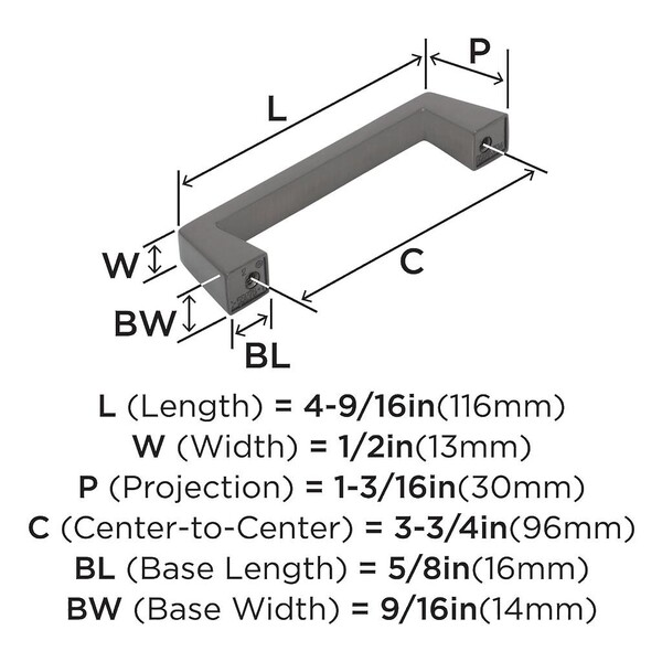 Blackrock 96mm CC Pull Gun Metal