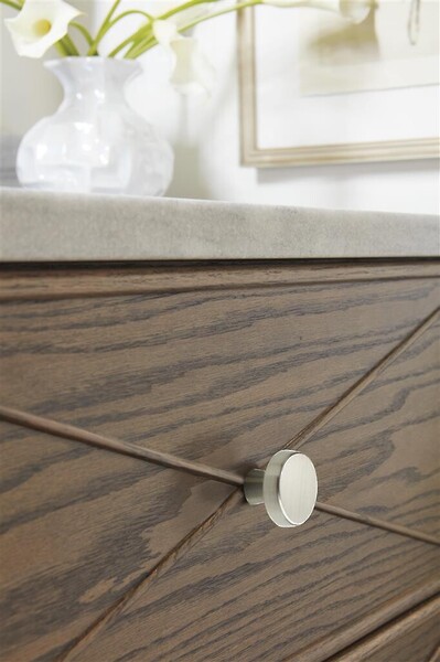 Blackrock Large Round Knob - Satin Nickel