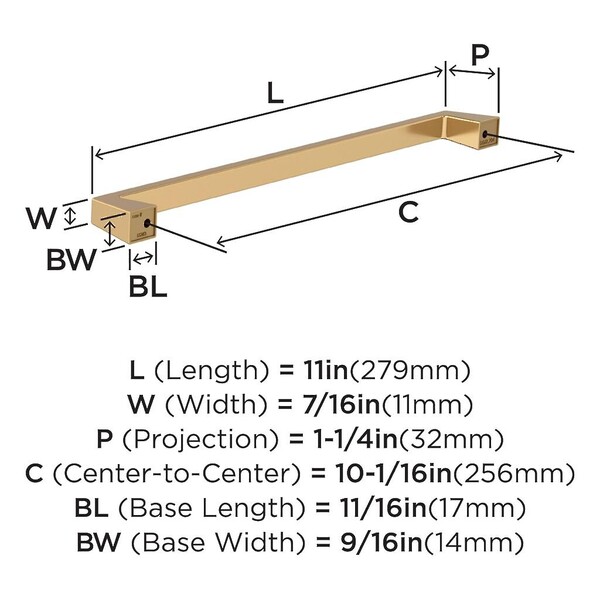 Blackrock Pull 256mm CC Champagne Bronze