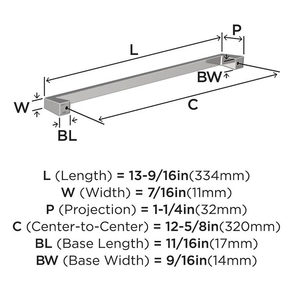 Blackrock Pull 320mm CC Polished Chrome