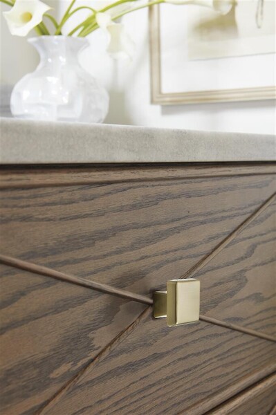Blackrock - Square Knob 1-3/16" Golden Champagne