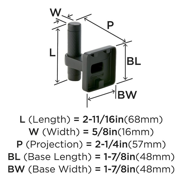 Bronx Decorative Hook Single Prong Black Bronze