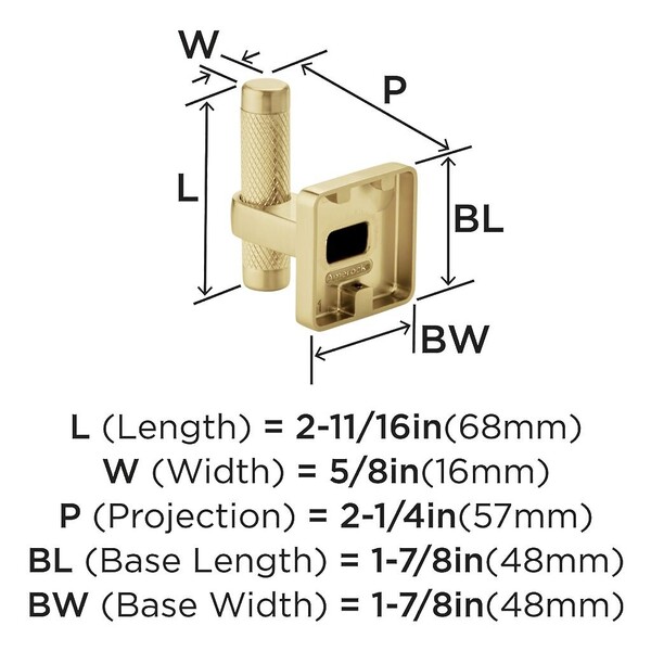 Bronx Decorative Hook Single Prong Golden Champagne