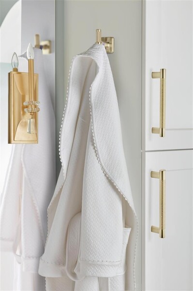 Bronx Decorative Hook Single Prong Golden Champagne