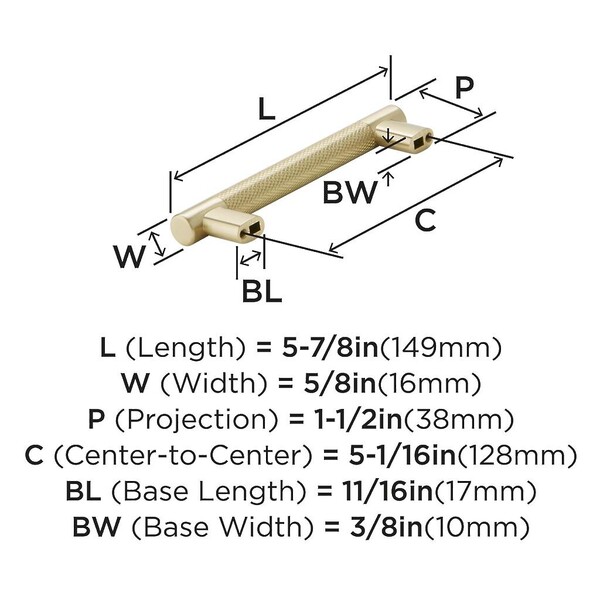Bronx Pull 128mm CC Golden Champagne