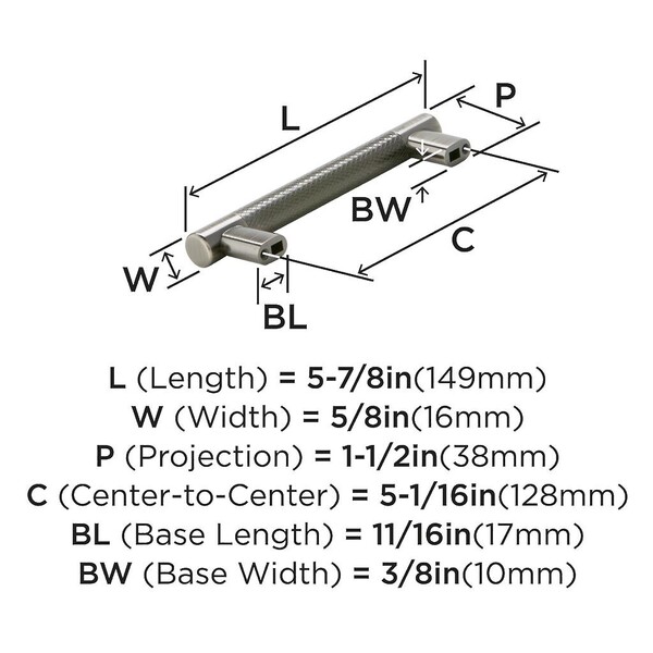 Bronx Pull 128mm CC Gunmetal