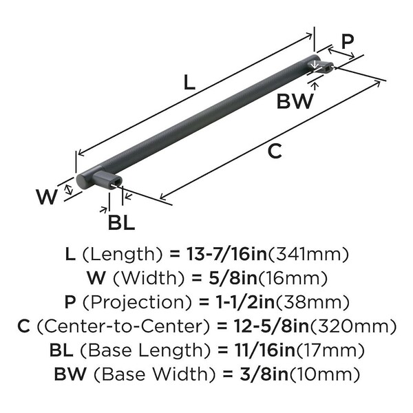 Bronx Pull 320mm CC Black Bronze