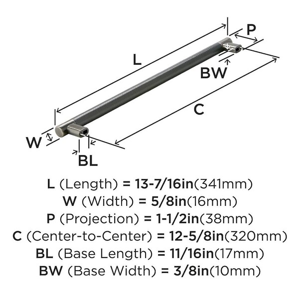 Bronx Pull 320mm CC Gunmetal