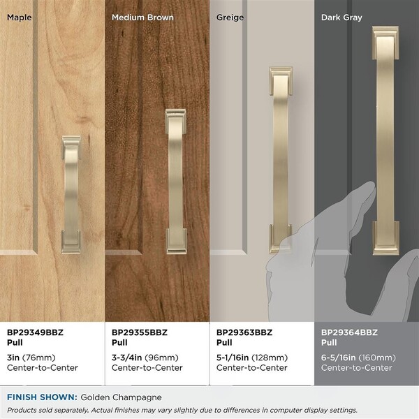 Candler 160mm CC Pull Golden Champagne