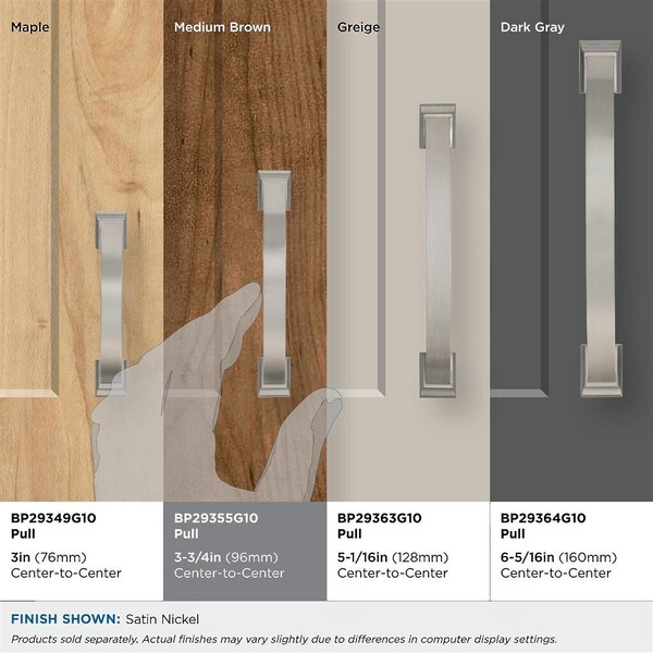 Candler - Pull 96mm CC Satin Nickel 