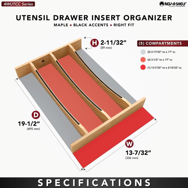 Craftsman - 13-1/4 X 19-1/2 Inch Utensil Drawer Insert