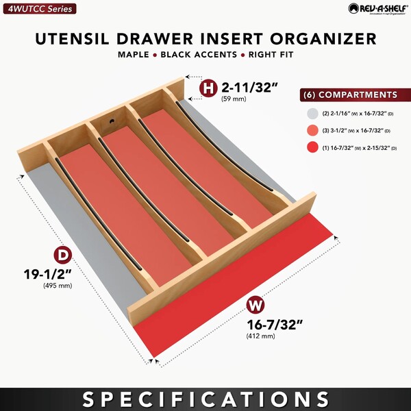 Craftsman -16-1/4 X 19-1/2 Inch  Utensil Drawer Insert 