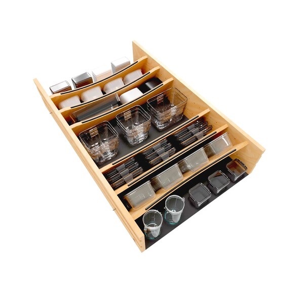 Craftsman Collection -Adjustable Deep Drawer Divider Insert  33-36 inch Base Cabinet Drawers