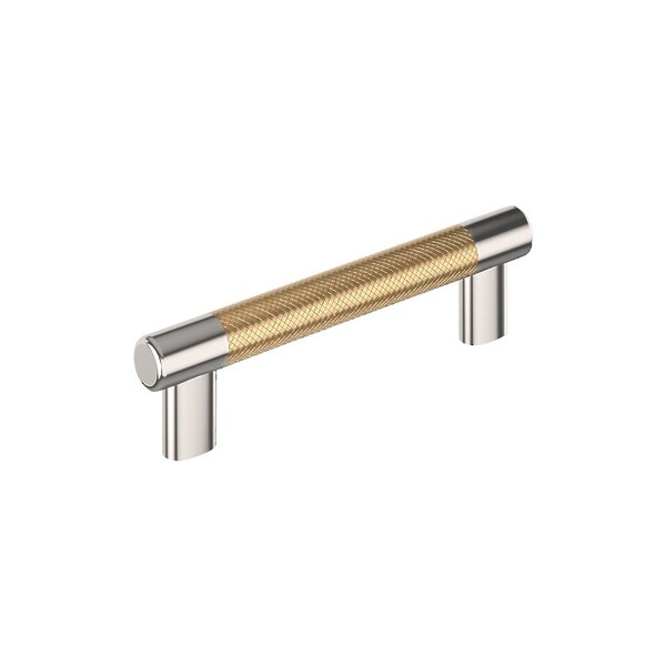 Esquire 128mm Pull  - Polished Nickel/Champagne Bronze