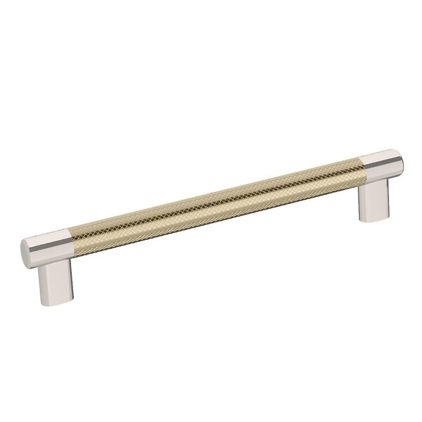 Esquire 8 inch Pull - Polished Nickel/Golden Champagne