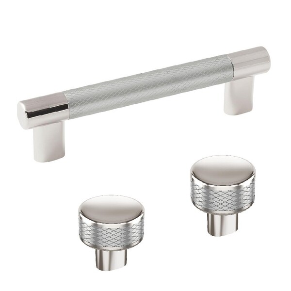 Esquire Knob 1-1/4" Polished Nickel/Stainless Steel
