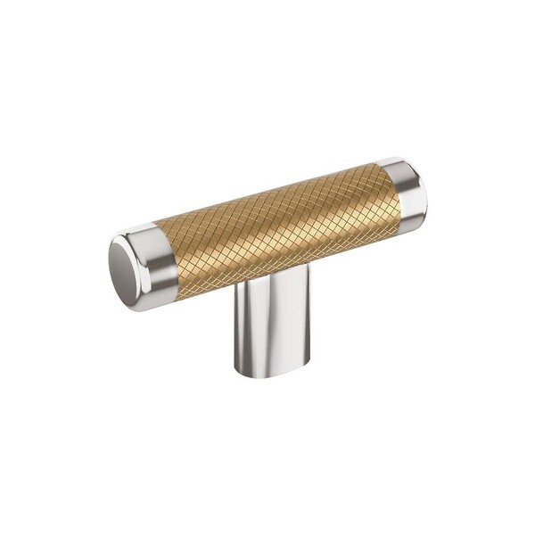 Esquire Knob 2-5/8" Polished Nickel/Champagne Bronze