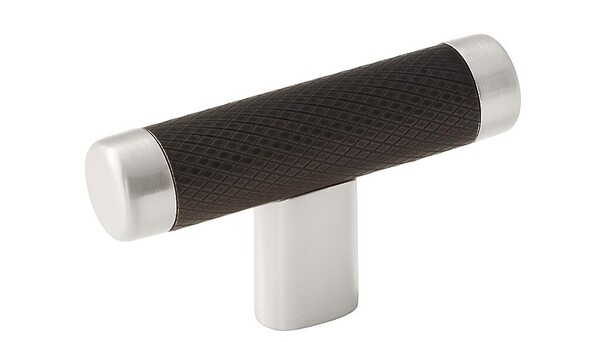 Esquire T-Knob - Satin Nickel / Oil-Rubbed Bronze