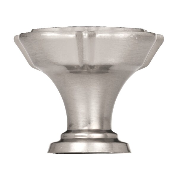 Grace Revitalize 35mm Floral Knob - Satin Nickel