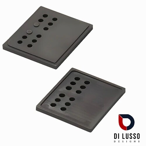 (GREAT VALUE) Di Lusso Garbage Bins System - Width 18-1/2 Inches with Built-in Bin Lid