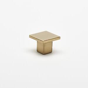 Haliburton - 30mm Square Knob Brushed Brass