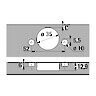 Hettich 110Âº Soft Close - H/O - Fix Fast (TOOLESS) - Hettich Pattern