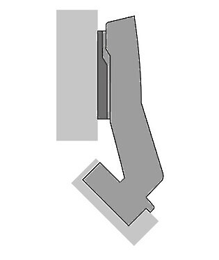 Hettich 45Â° Angle Hinge Soft Close - Fix Fast - Blum Pattern