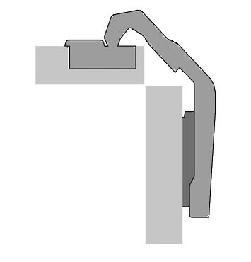 Hettich Pie Cut Lazy Susan - Screw On - Hettich Pattern