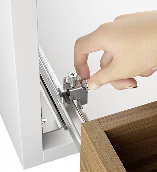Hettich Quadro V6 5D - 450mm - Soft Close - Right - 30KG